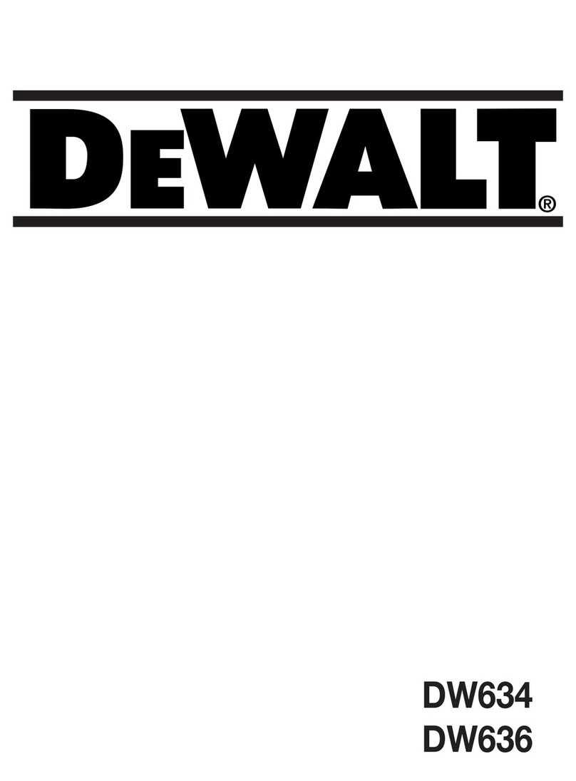 DeWalt DW636 User manual