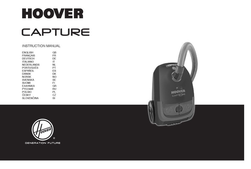 Hoover CAPTURE instruction manual