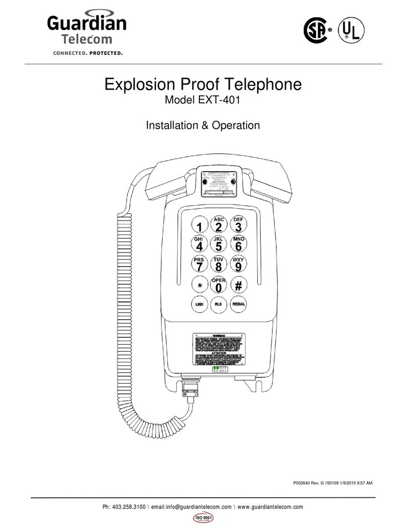 Guardian EXT-401 Installation & operation