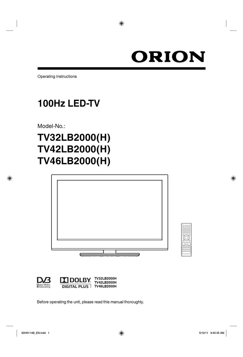 Orion TV32LB2000(H) User manual Orion TV32LB2000(H) User manual