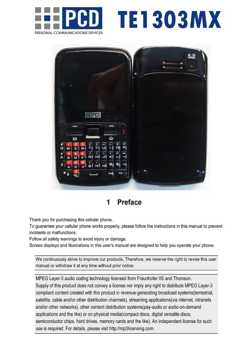PCD TE1303MX user manual
