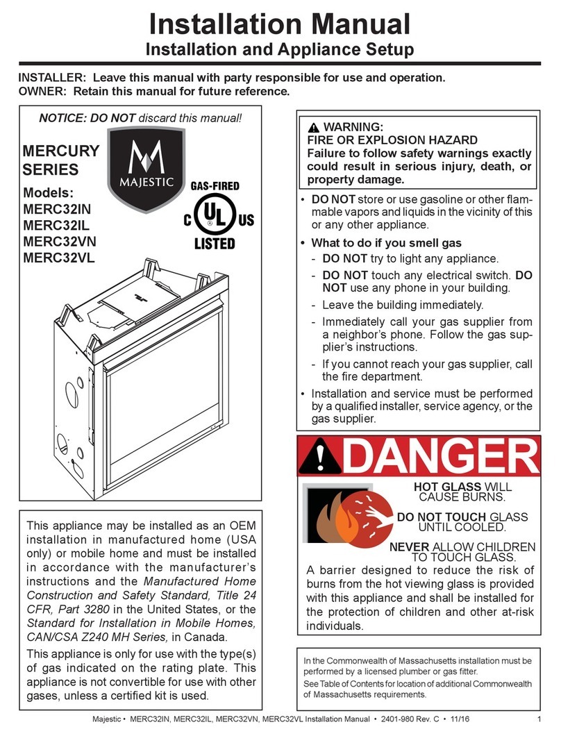 Majestic MERCURY MERC32VN User manual
