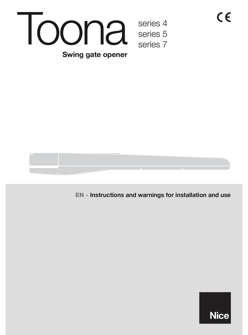 Toona TO4005 Instructions for installation and use