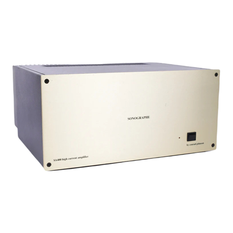 Conrad-Johnson Sonographe SA400 User manual