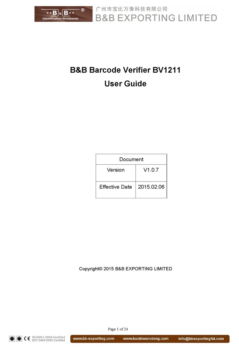 B&B BV1211 user guide