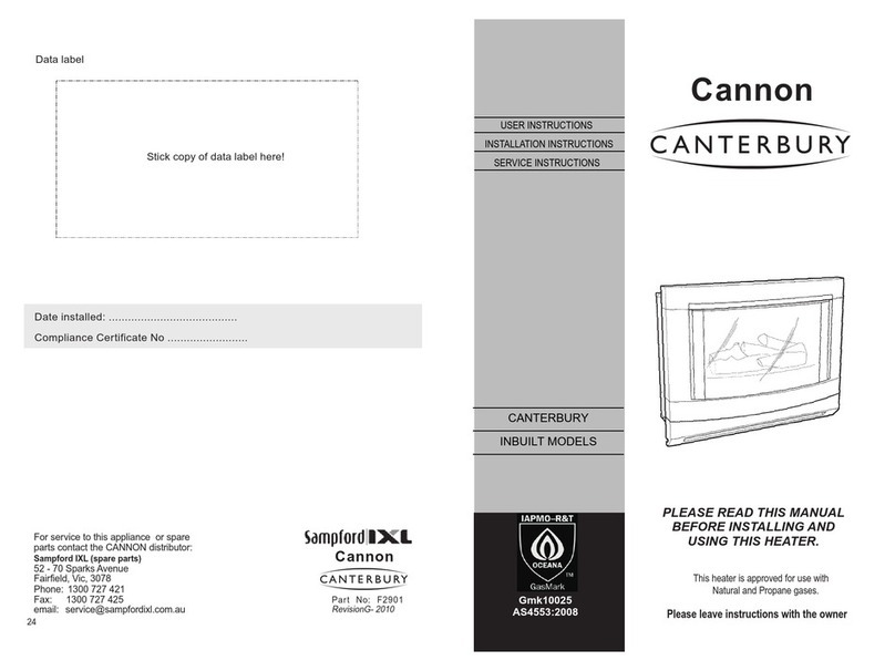 Cannon CANTERBUR User manual Cannon CANTERBUR User manual