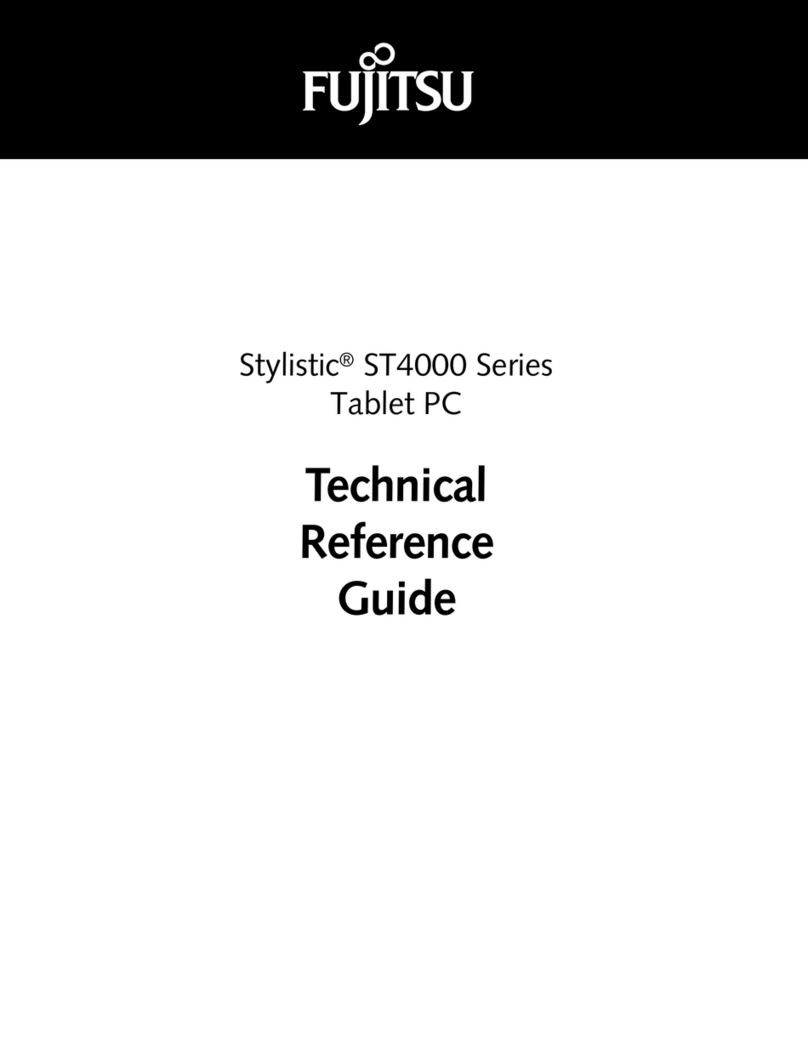 Fujitsu Stylistic ST4000 Series Use and care manual