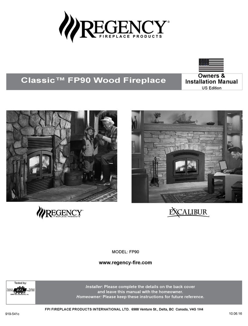 Regency classic fp90 Quick start guide