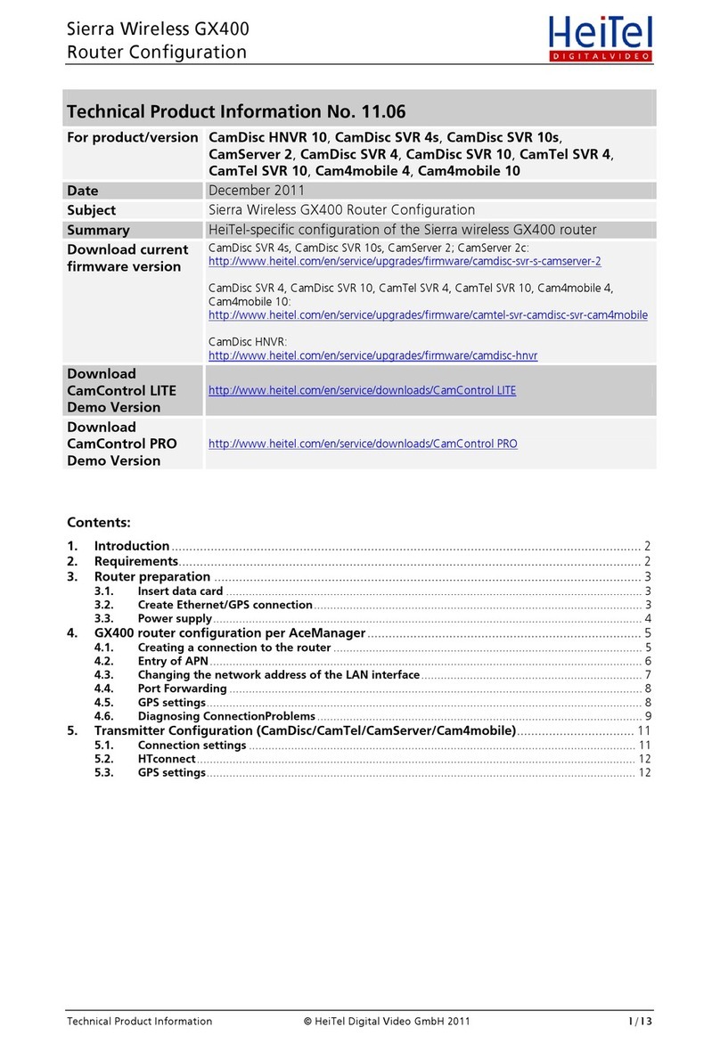 HeiTel GX400 Technical manual