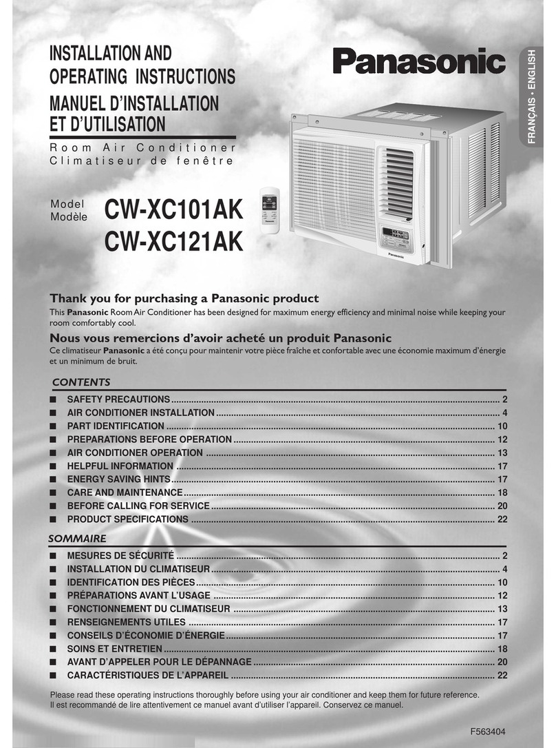 Panasonic CW-XC121AK User manual