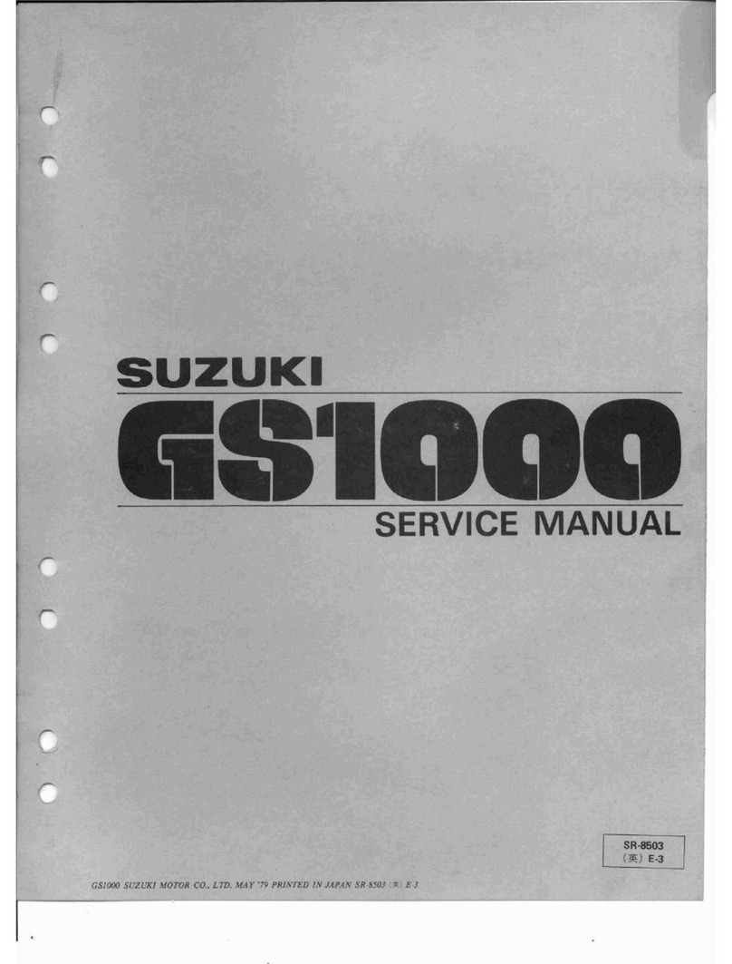 Suzuki GS1000 User manual