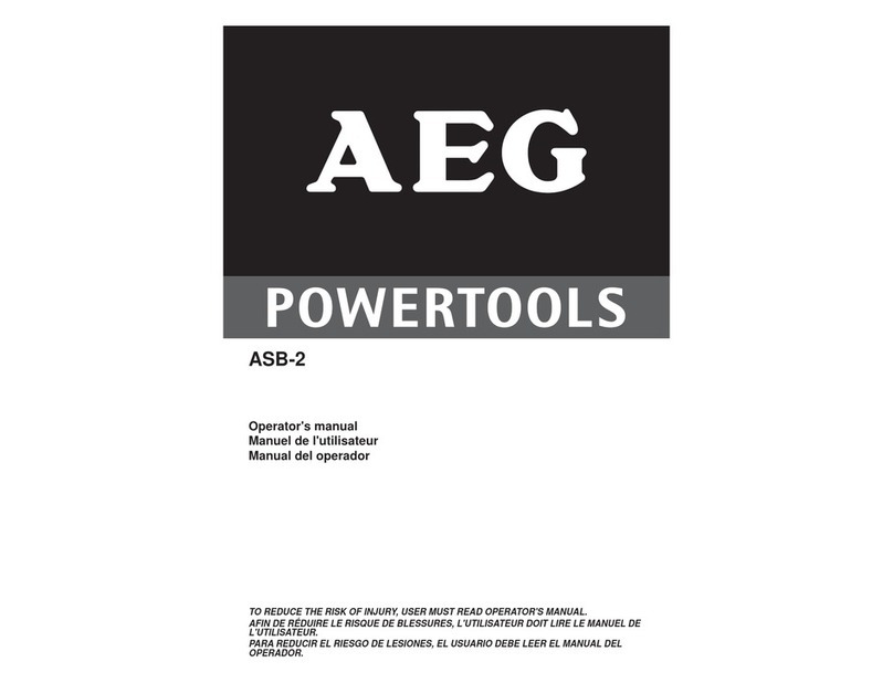 AEG ASB-2 User manual
