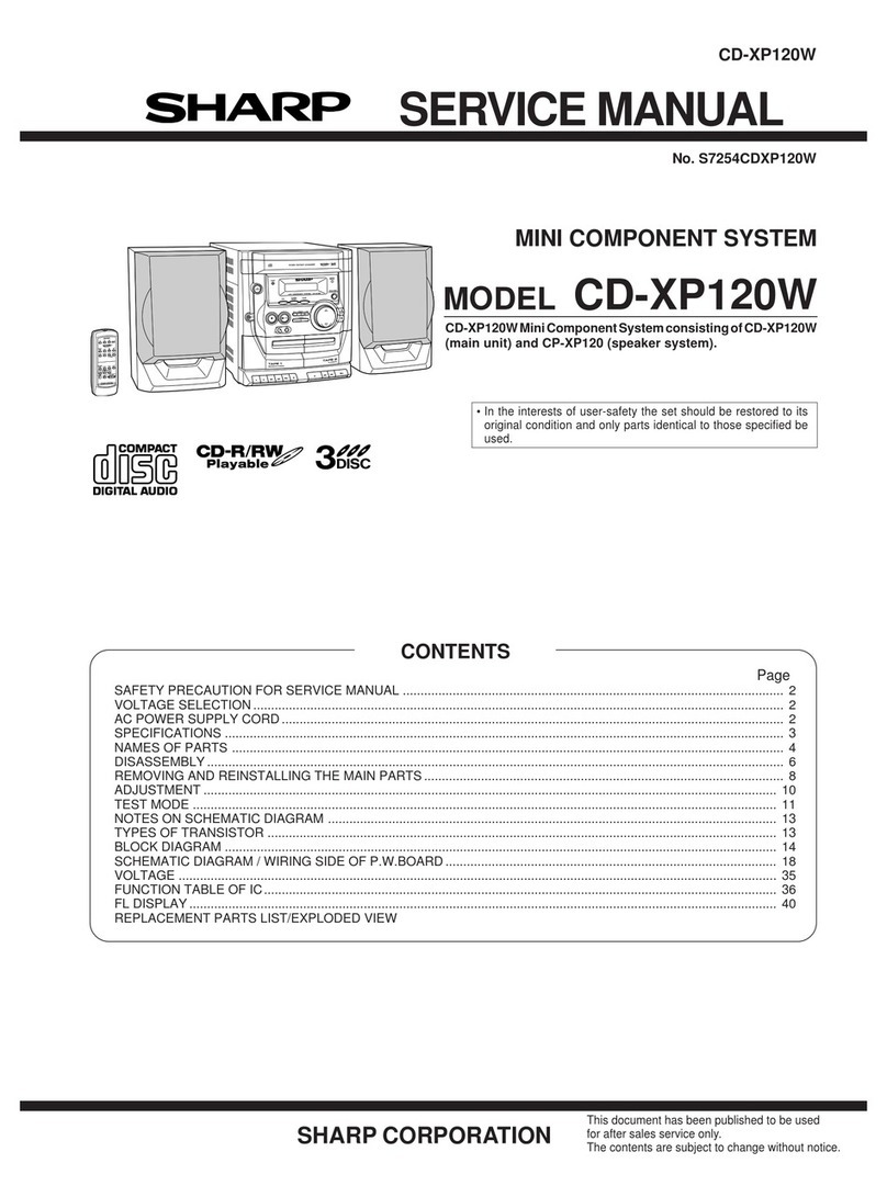 Sharp CD-XP120W Service manual