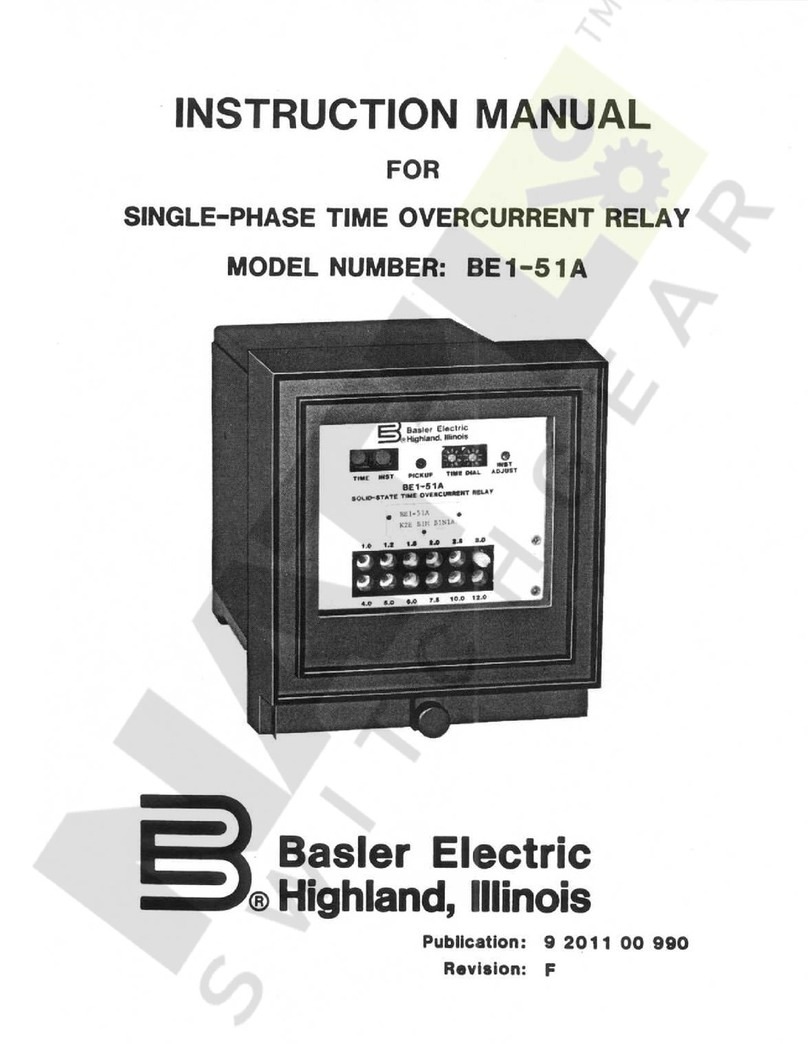 Basler BE1-51 User manual Basler BE1-51 User manual