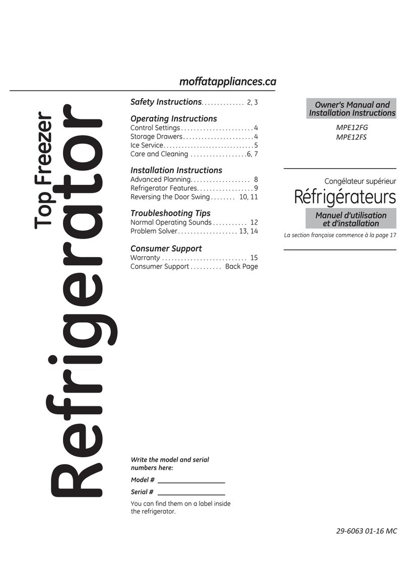 GEAppliances MPE12FG Operating instructions