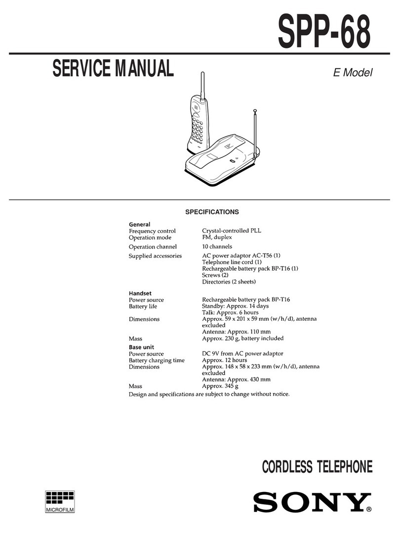 Sony SPP-68 Service manual