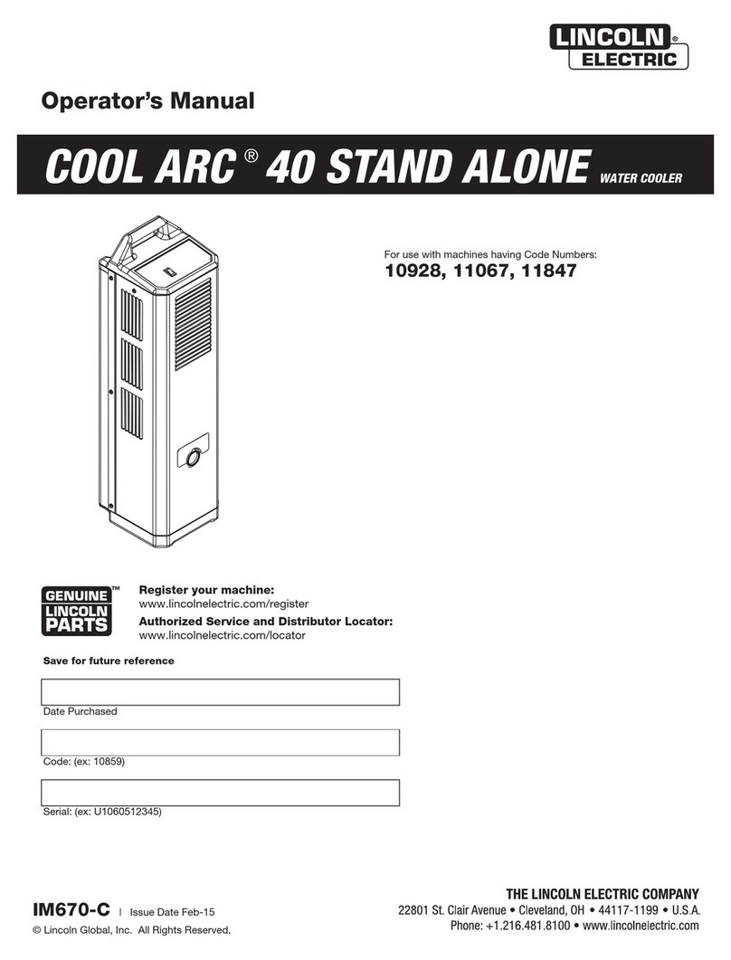 Lincoln cool arc 40 Operator's manual