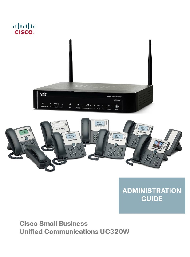 Cisco UNIFIED COMMUNICATIONS UC320W Instruction Manual Cisco UNIFIED COMMUNICATIONS UC320W Instruction Manual