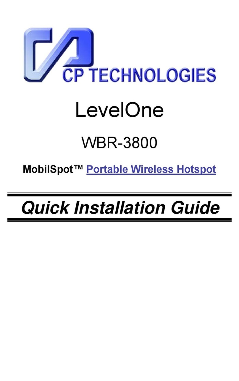 CP TECHNOLOGIES WBR-3800 Quick installation guide