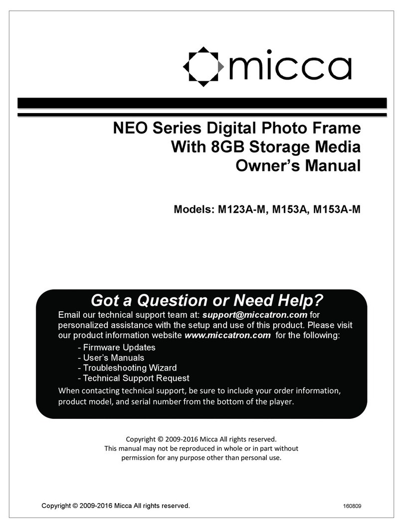 Micca M123A-M User manual