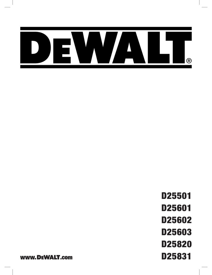 DeWalt D25501 User manual