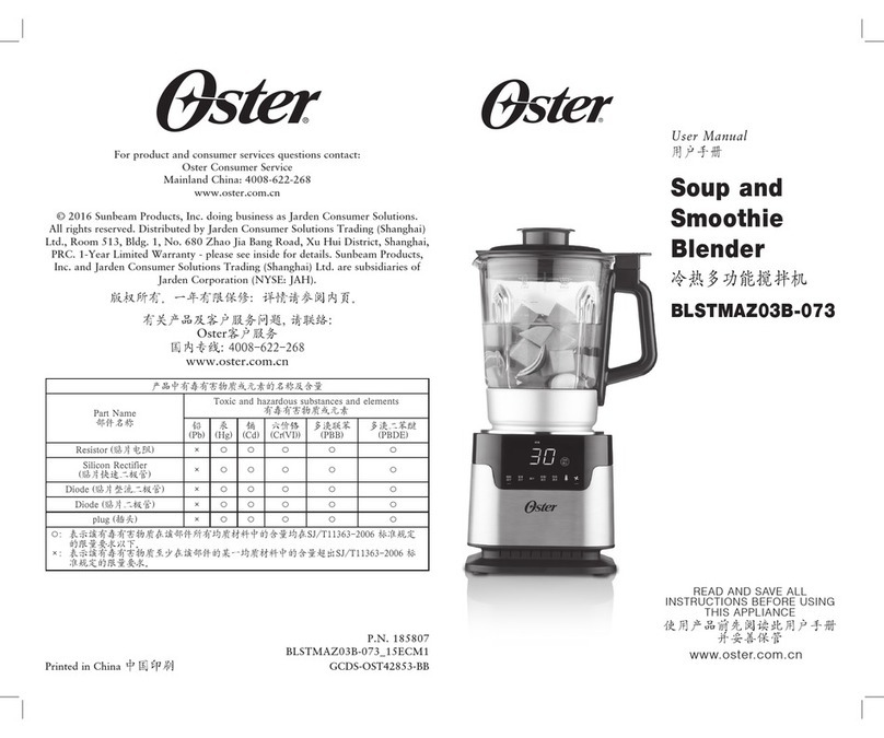 Oster BLSTMAZ03B-073 user manual