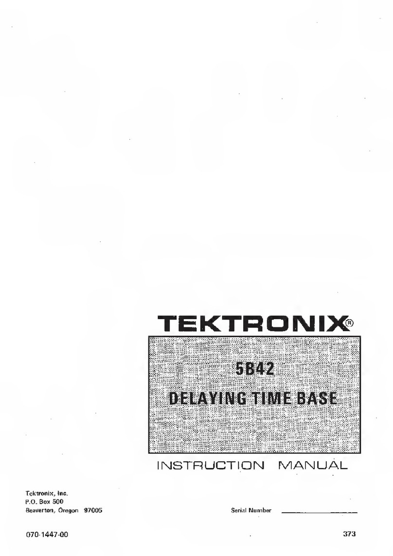 Tektronix 5B42 User manual