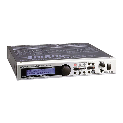 Edirol Studio Canvas SD-80 User manual