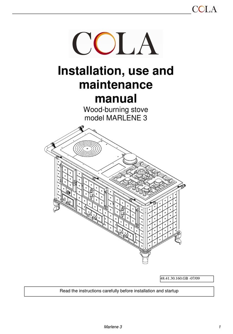 Cola Marlene 3 Installation, use & maintenance manual