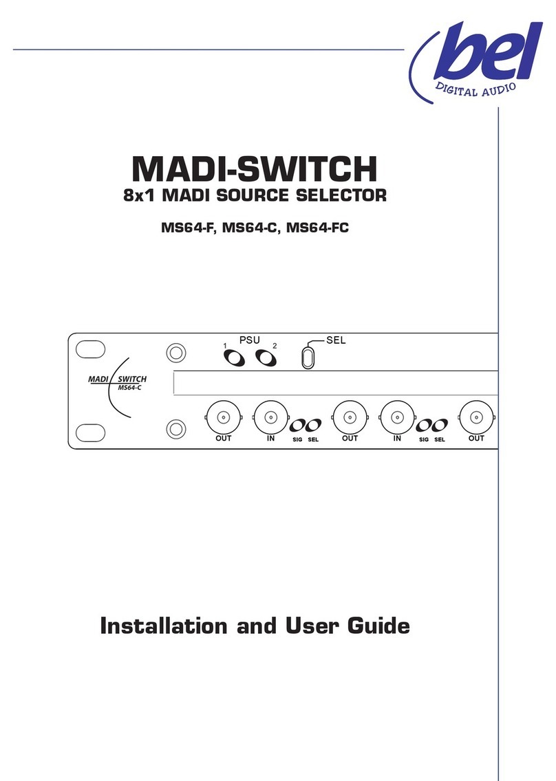 BEL MS64-F Installation and user guide