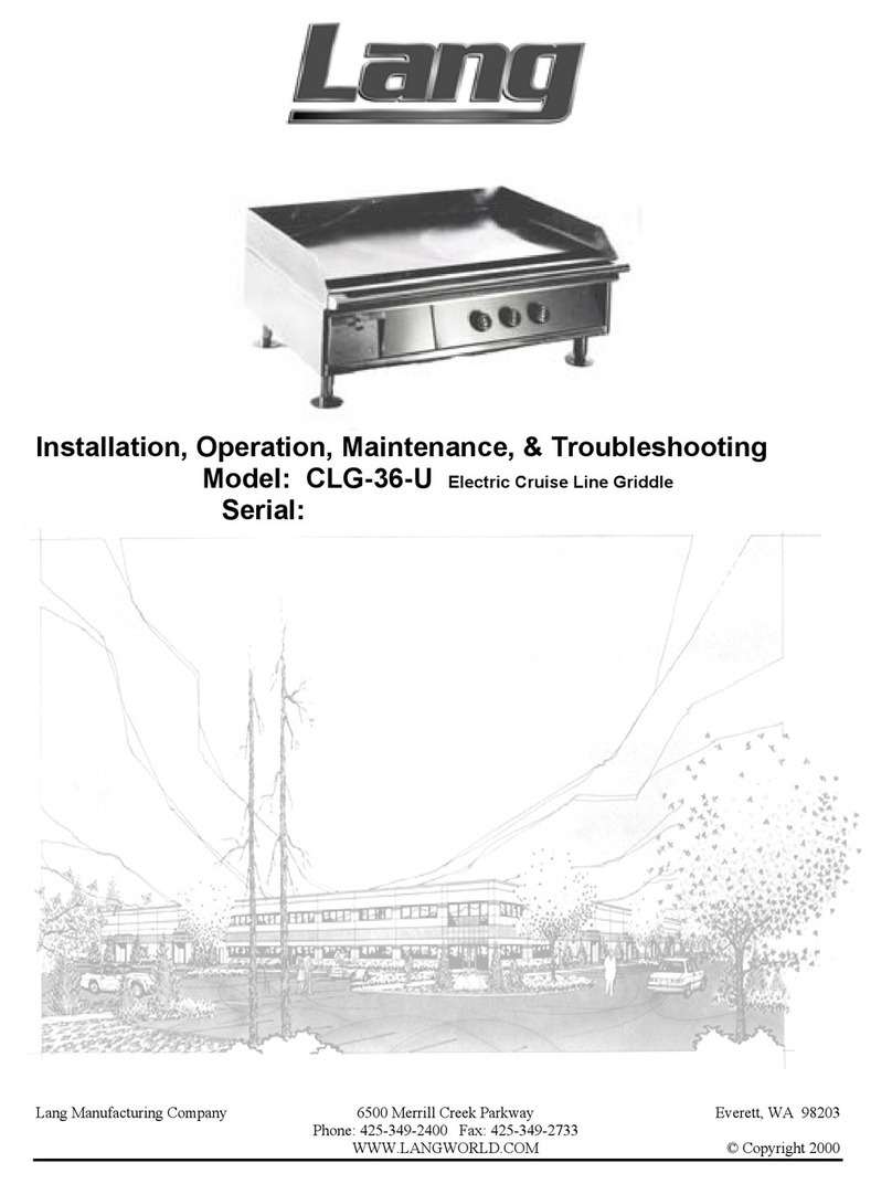 Lang CLG-36-U Operating instructions