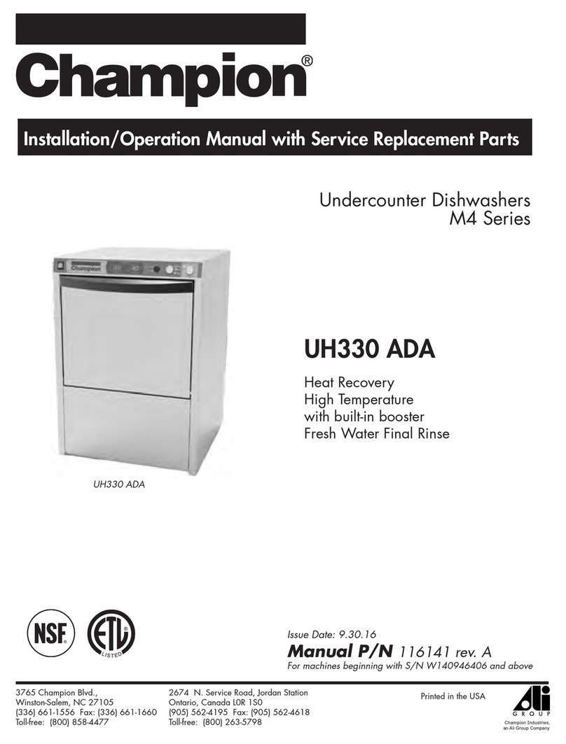 Champion UH330 ADA Installation & operation manual
