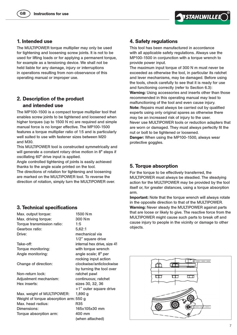 Stahlwille multipower MP100-1500 User manual