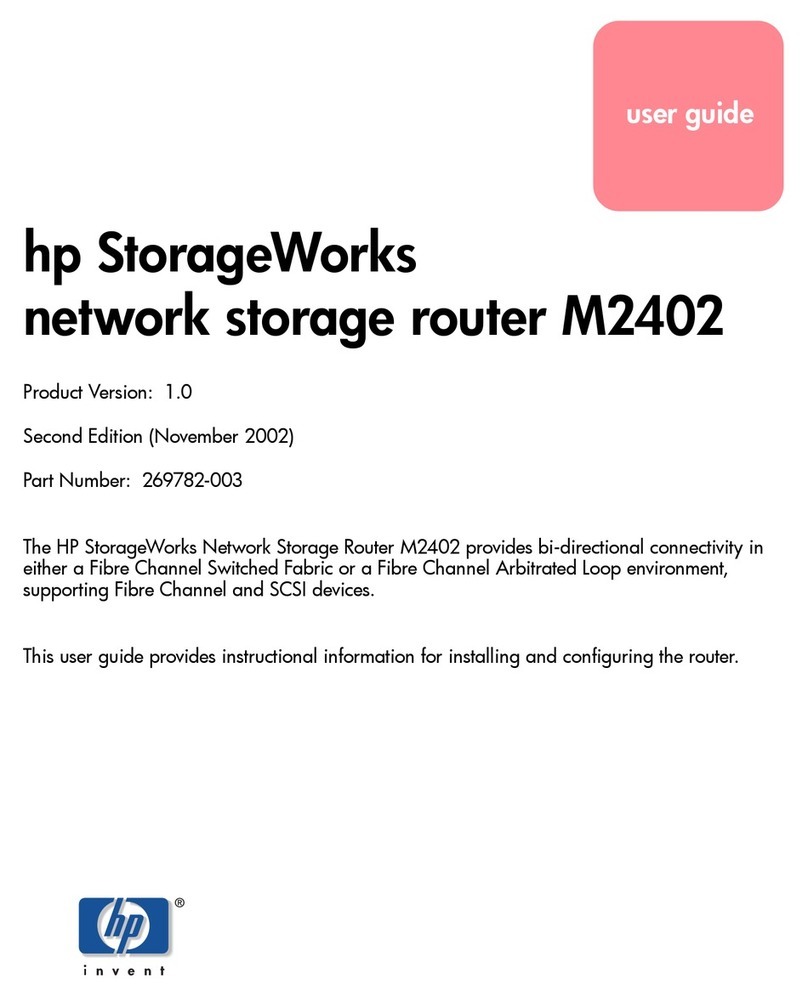 HP StorageWorks M2402 User manual HP StorageWorks M2402 User manual