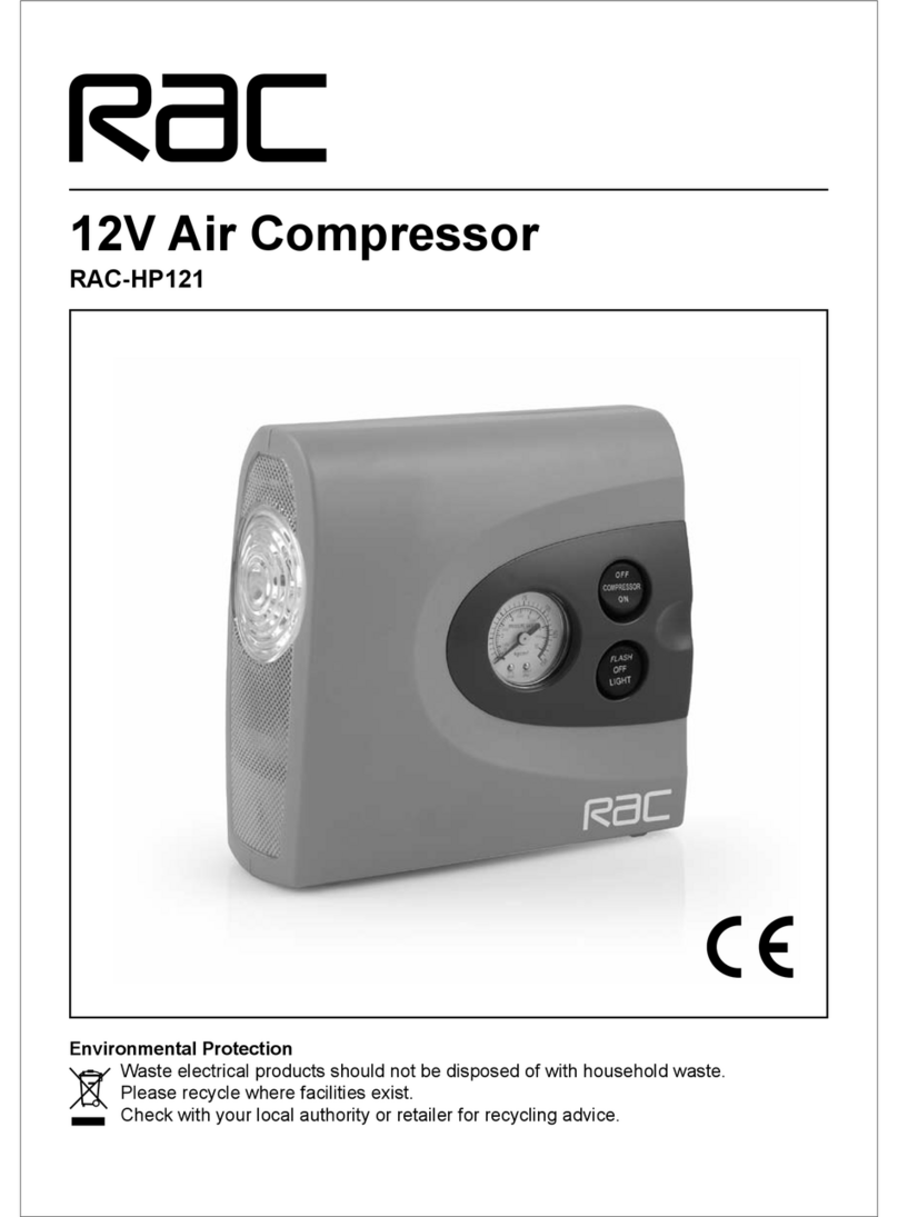 Rac RAC-HP121 manual