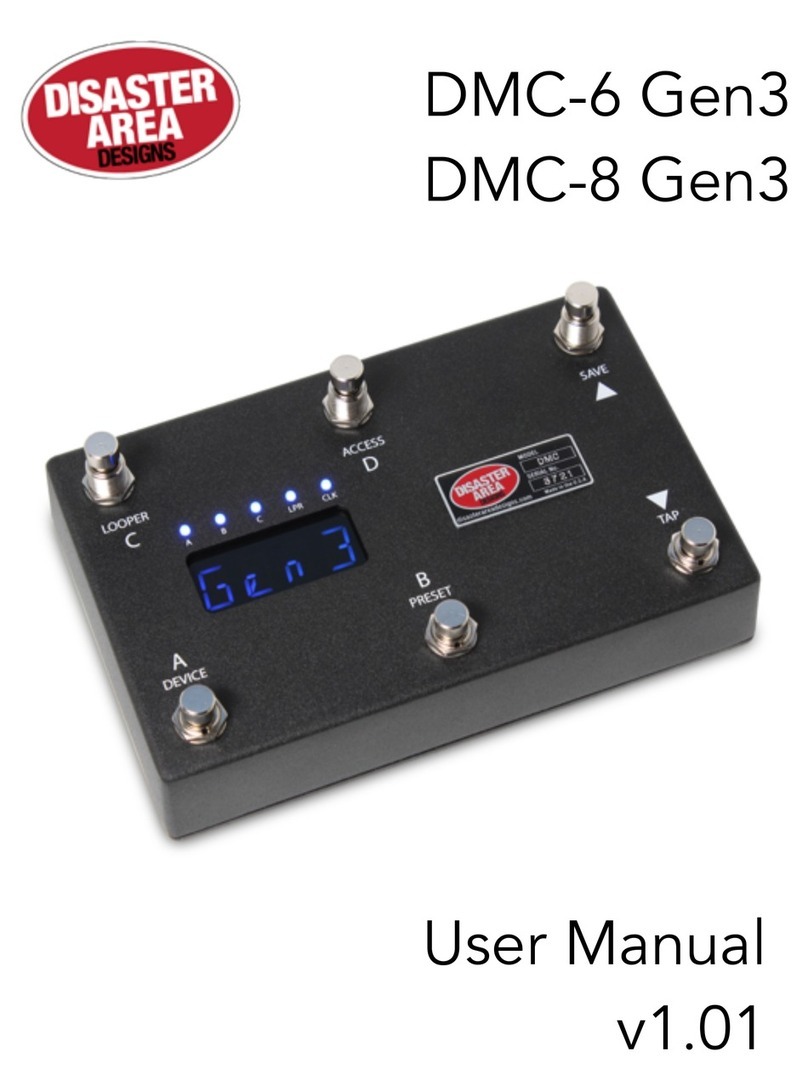 Disaster Area Designs DMC-6 Gen3 user manual