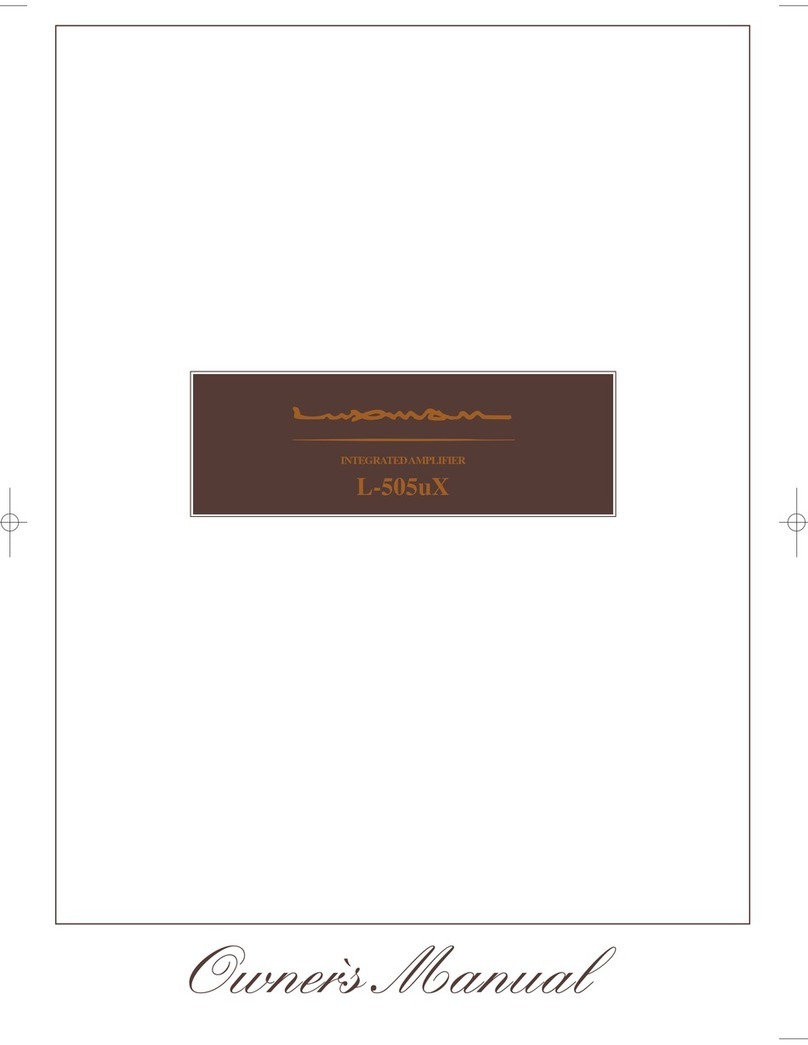 Luxman L-505uX owner's manual