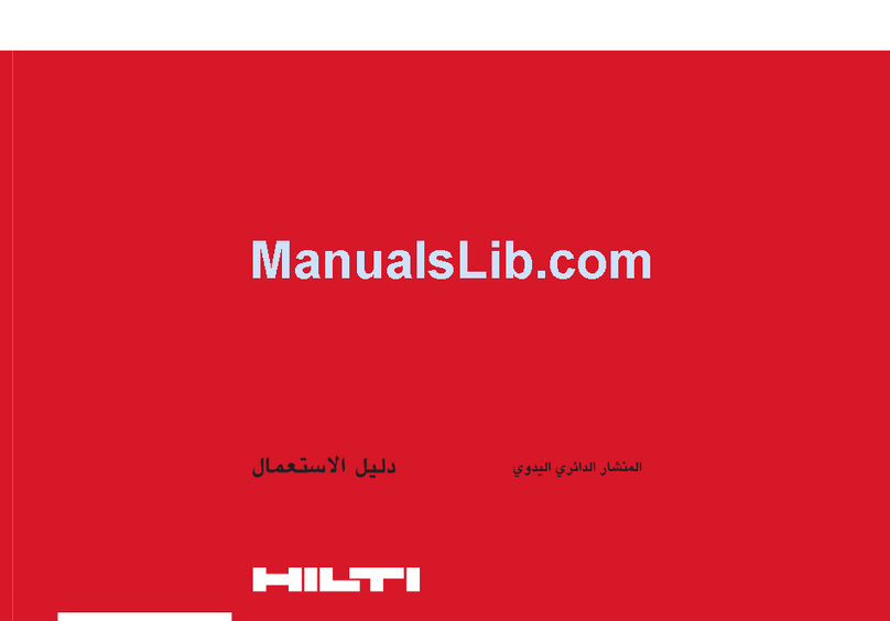 Hilti WSC 85 operating instructions