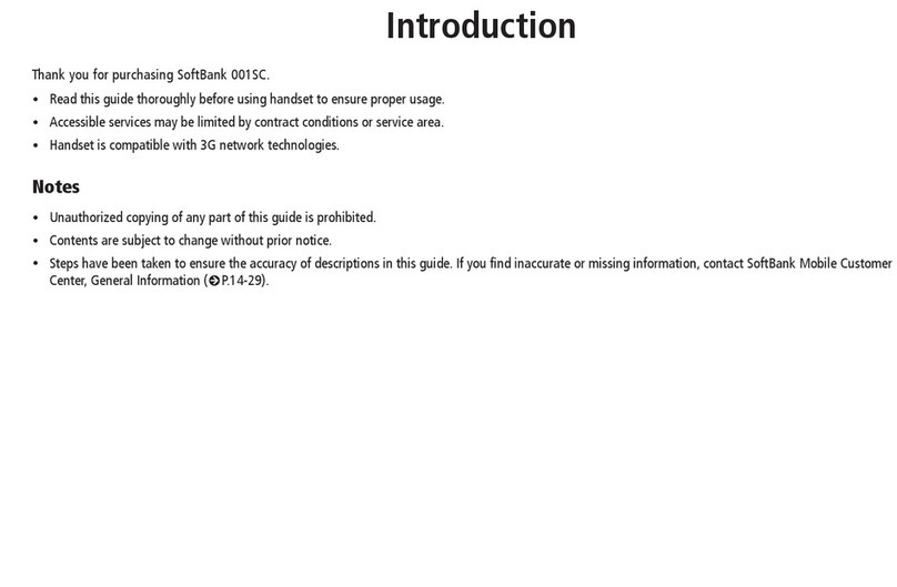 Samsung SoftBank 001SC User manual Samsung SoftBank 001SC User manual