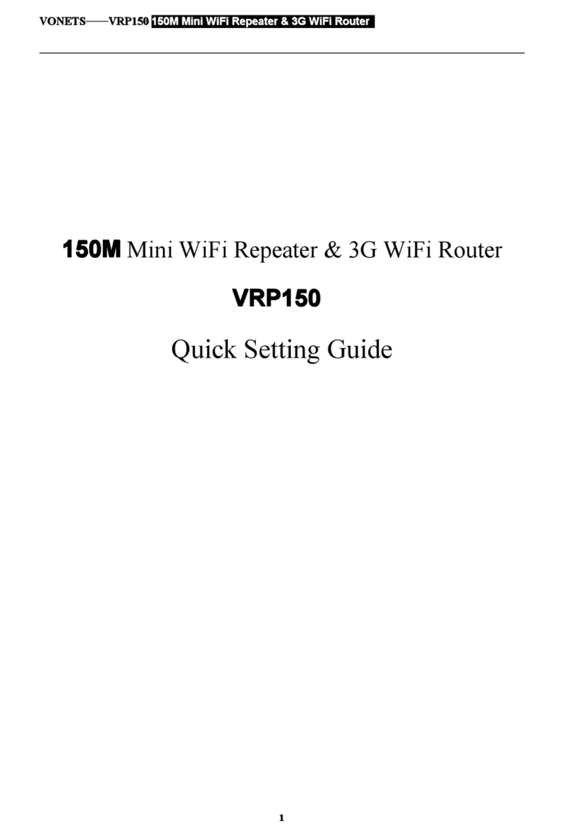 Vonets VRP150 Quick setting guide