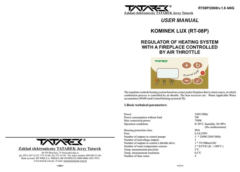 TATAREK RT-08P User manual