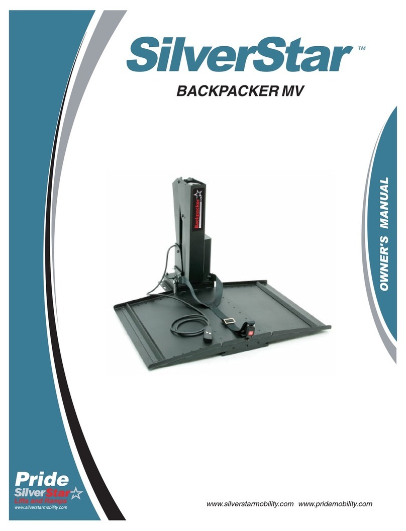 SilverStar BACKPACKER MV owner's manual