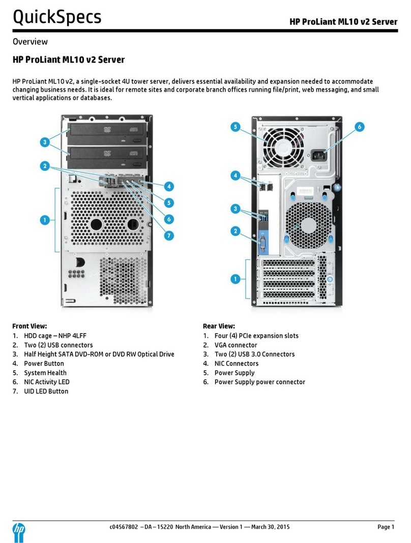 HP ProLiant ML10 v2 User instructions