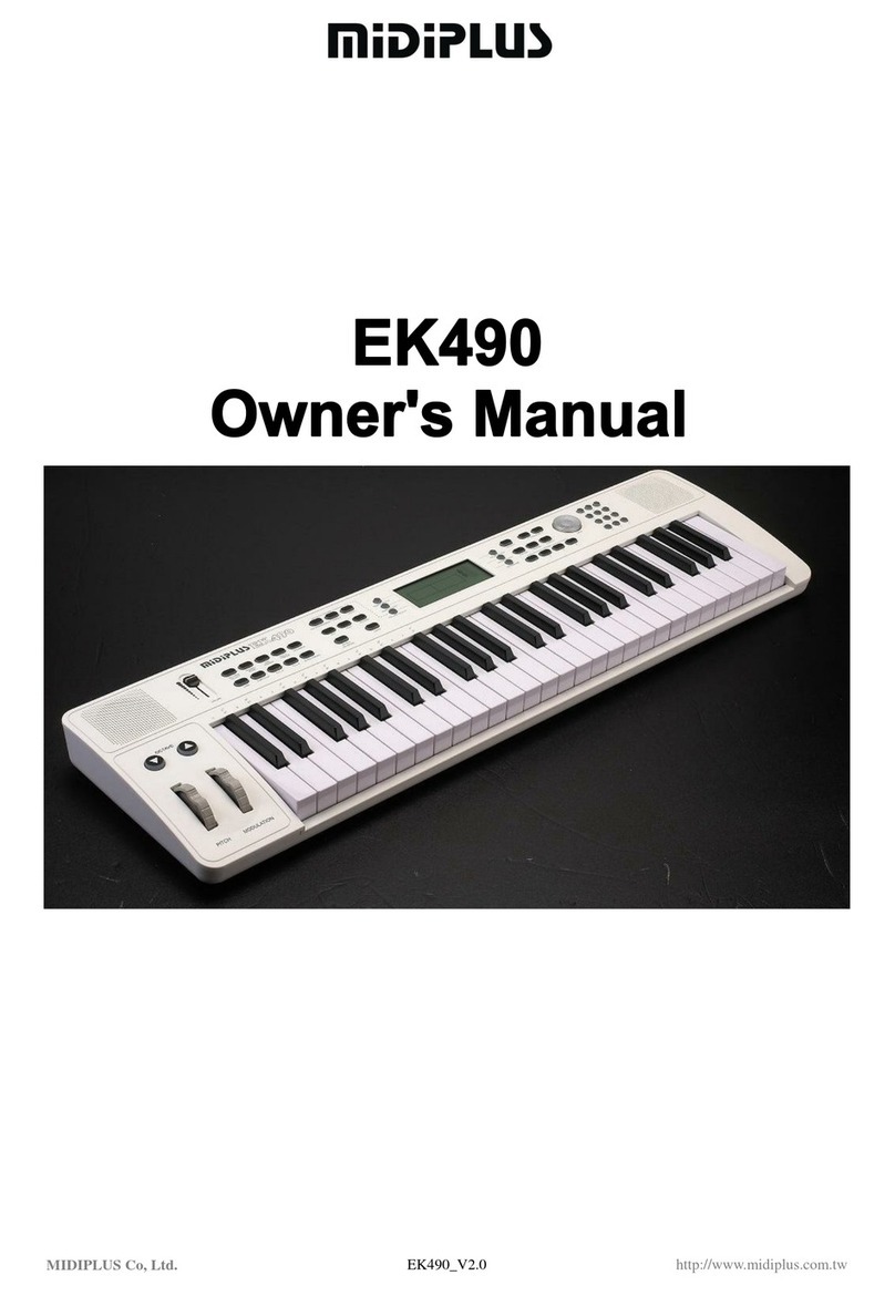 midiplus EK490 owner's manual