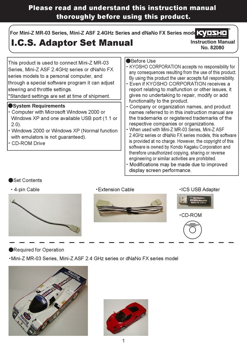 Kyosho MINI-Z Racer MR-03 user manual