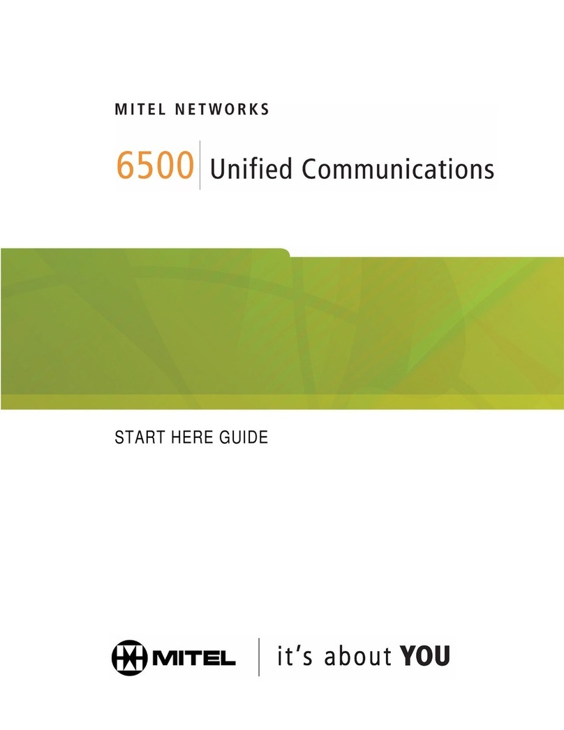 Mitel 6500 Starting guide