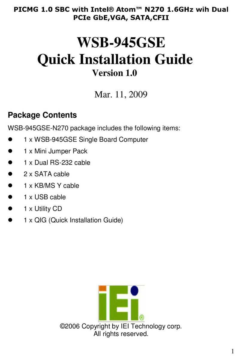IEI Technology WSB-945GSE User manual