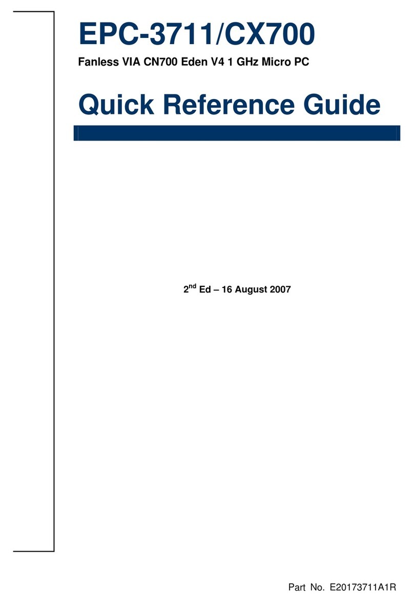 Avalue Technology EPC-3711 User manual Avalue Technology EPC-3711 User manual