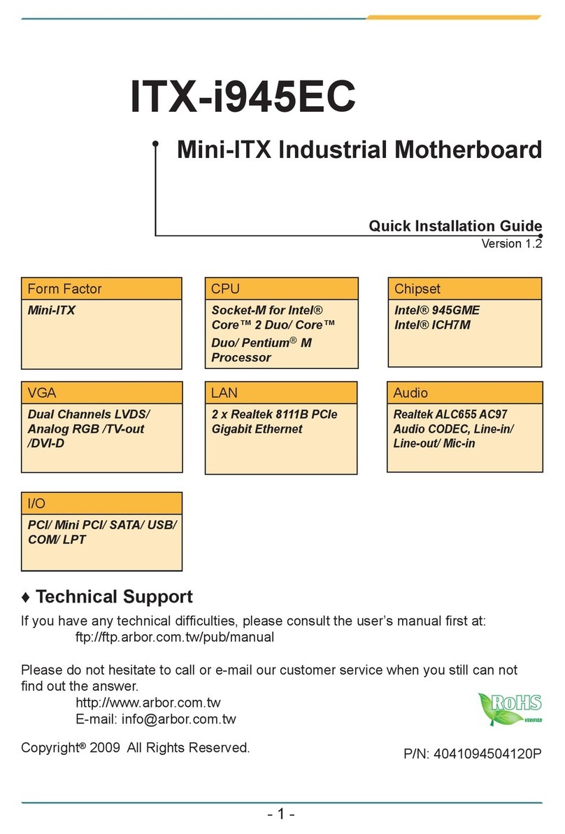 ROHS ITX-i945EC Quick installation guide