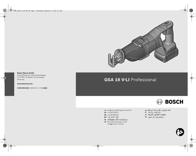 Bosch GSA 18 V-LI User manual